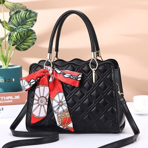 DL044 32 Autumn New Fashion Shoulder Bag Womens Pu Leather Diamond Handbag