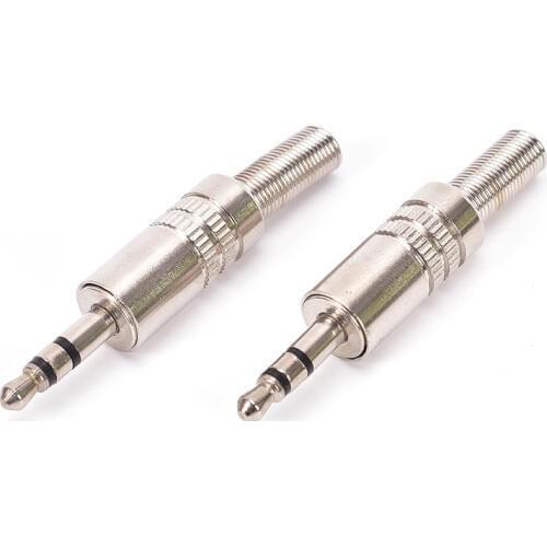 1PC New Replacement 3.5mm 3 Pole Male Repair Headphones Audio Jack Plug Connector Soldering For Most Earphone Jack Whosesale