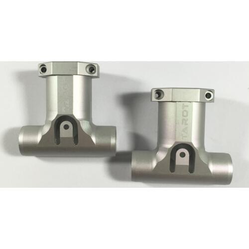 2pcs Tarot Metal T Type Mount Quadcopter parts Tarot 650 680 16mm to 10mm Landing Gear adapter carbon fiber tube diy drone kit