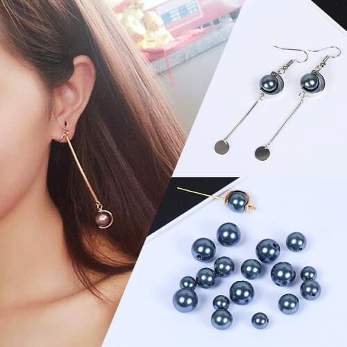 20/30/40pcs Round Beads Imitation Pearl Bead DIY Bracelet Earring Making Findings Jewelry Accessories 8/10/12mm Wholesale