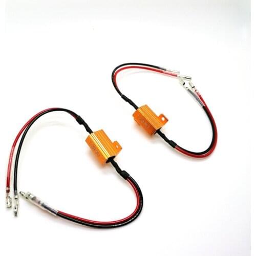 2x 8ohm 25W Load Resistor Error Flash Canbus Error Free For LED bulb Turn Signal Fog Lamp Reverse Light Daytime Running Light
