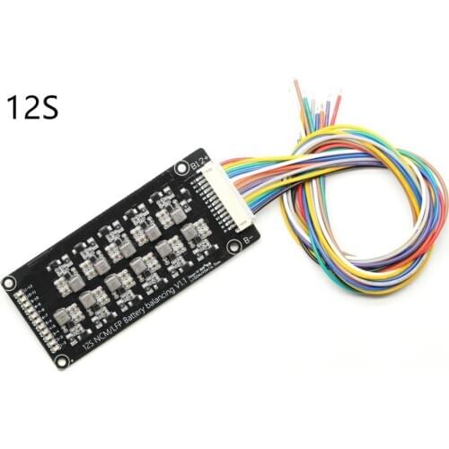 12S Li-ion Lifepo4 Lithium Battery Active Equalizer Balancer Energy Transfer Board BMS 1.2A balance