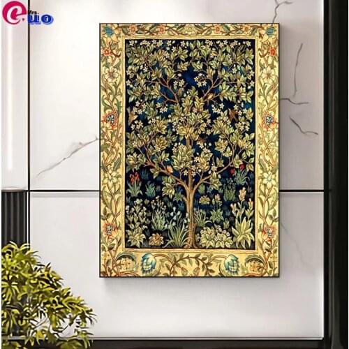 Tree Of Life 5D diamond painting landscape DIY round square full diamond embroidery kit home decoration children gift