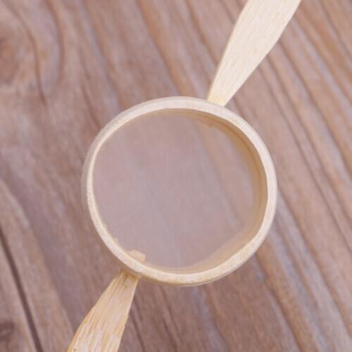 Bamboo Tea Strainer Infuser Kitchen Filter Mesh Handy Handmade Colander