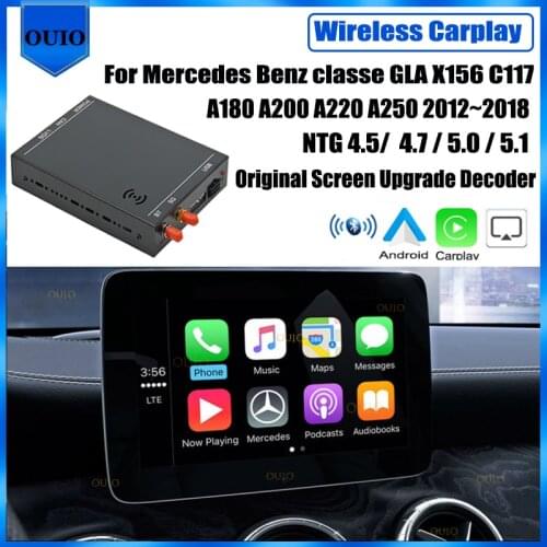 Wireless Carplay Android Carlief / For Mercedes Benz classe GLA X156 C117 A180 A200 A220 A250 NGT Rear camera Interface Adapte