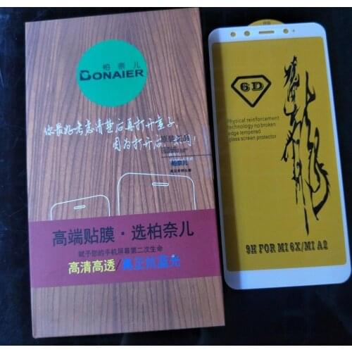Bonaier 2Pcs For Glass Xiaomi Mi A2 Screen Protector Tempered Glass For Xiaomi Mi A2 Glass MiA2 Phone Film For Xiaomi Mi 6X