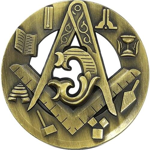 The Bronze American Order Coin Collection Art Souvenir Crafts Gifts Collectible Masonic hollowing out commemorative coins