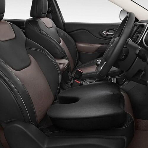 Black Travel Breathable Seat Cushion Coccyx Orthopedic Memory Foam U Seat Massage Chair Cushion Pad Car U-Shape Seat Cushion