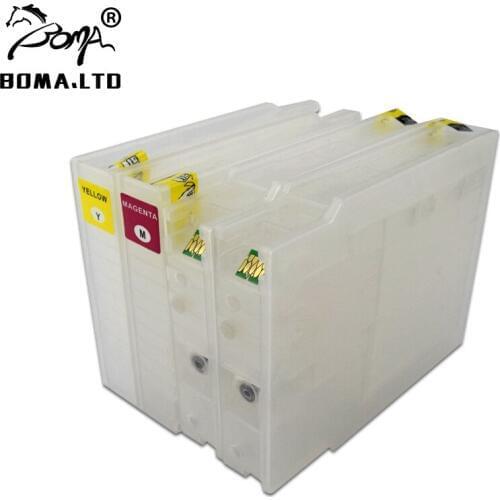 4 Color/Lot Printer Ink Cartridge For Epson WF-8010DW WF-8090D3TWC WF-8090DTW WF-8510DWF WF-8590DWF WF-8590DTWF WF-8590D3TWFC