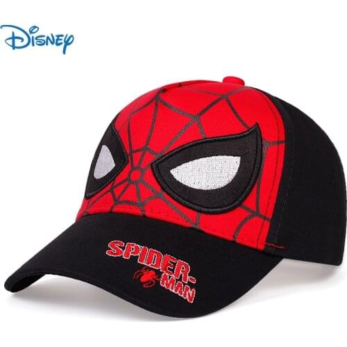 Disney Marvel Hat Children Hat Outdoor Cap Boy Girls Superhero Spider Hip Hop Hat Cotton Adjustable Outdoor Baseball Cap Sun Cap