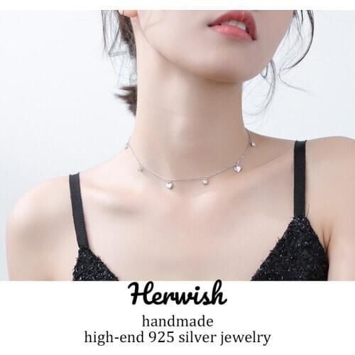 Herwish Silver Chokers