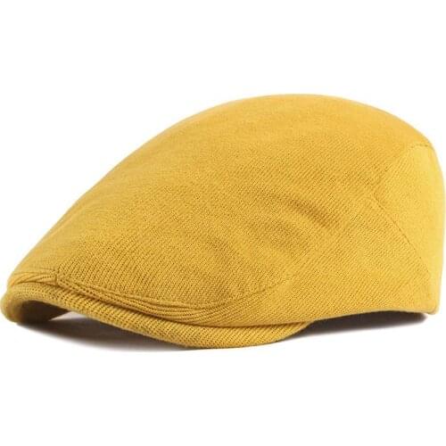 Cotton Candy Color Newsboy Caps Flat Peaked Cap Men and Women Painter Beret Hats 27