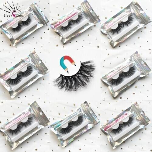 Magnetic Lashes Mink 25mm Lashes In Bulk Faux Cils Magnetic Eyelash False Eye Lash Wholesale Dramatic Fake Lashes Vendors