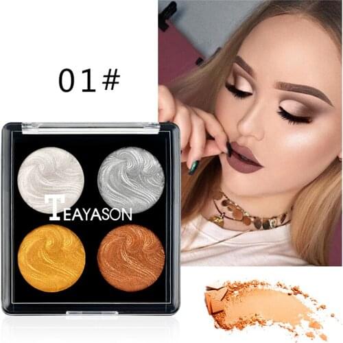 Makeup Silky Bronzer Palette Long Lasting Face Contour Highlight Powder Professional Concealer Palette