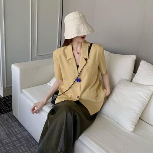 Женские пиджаки с коротким рукавом Mazefeng China At AliExpress