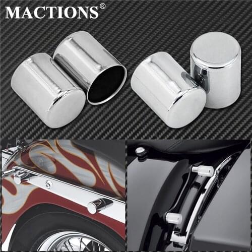 Motorcycle 4pcs Docking Hardware Point Cover Chrome For Harley Touring Electra Street Glide Road King Dyna Softail Sportster XL