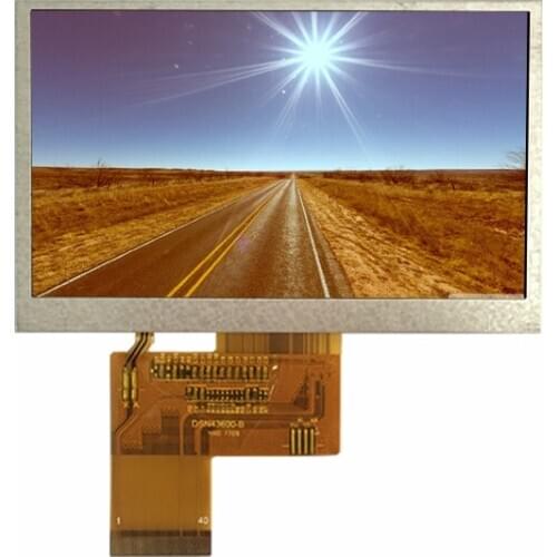 4.3 inch 480*272, 16/18/24bit RGB interface, high brightness, TFT LCD with capacitive touch panel optical bonding tape bonding