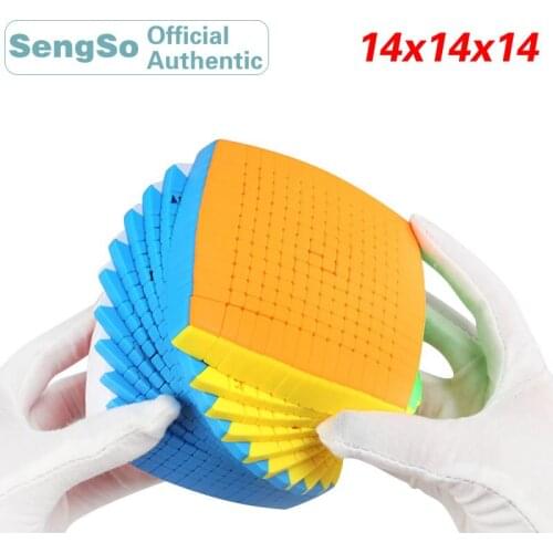 ShengShou 14x14x14 Magic Cube Stickerless 14x14 Twisty Speed Puzzle Antistress Educational Toy For Children With Gift box