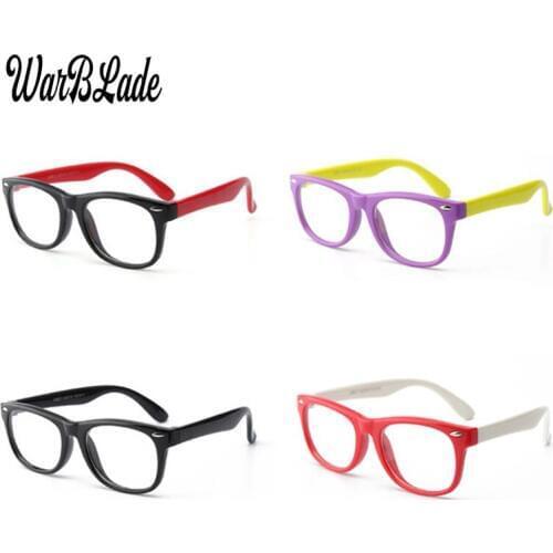 WarBLade Silicone Flexible Kids Eyeglasses Frame Unbreakable Safe Boys Girl Optic Myopia Glasses Frames Oculo TR90 Child Glasses