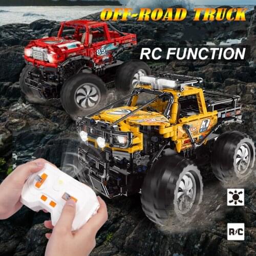 Xingbao 22002/22003 Car Series Remote Control Buggy Building Blocks RC Car Bricks Off-road Vehicle Model Kits Collection Toys