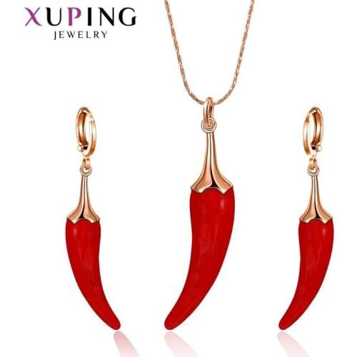 Xuping Romantic Lovely Jewelry Sets Delicate Plant shape for Women Nice Birthday Gifts High Quality Design 65563/4