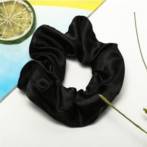 Woman Velvet Scrunchies Solid Hair Ring Ties For Girls Ponytail Holders Rubber Band Elastic Hairband Hair Accessories Headwear