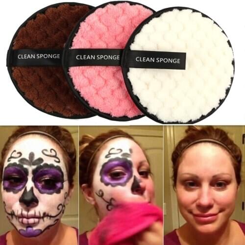 Feminine soft microfiber make-up remover towel face clean plush puff clean make-up remover puff quick remove makeup
