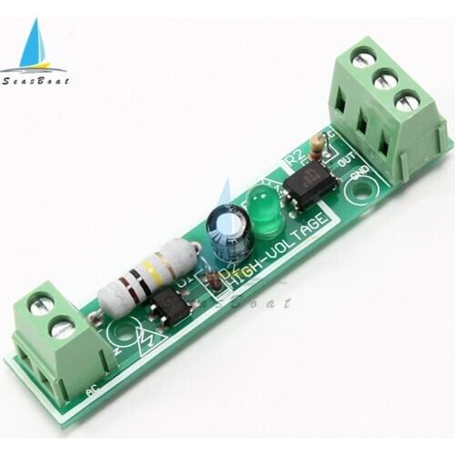 1 Channel AC 220V Optocoupler Isolation Module Voltage Detect Board For Isolamento Fotoaccoppiatore Adapter PLC 24V Level