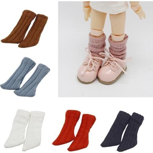 1Pair OB11 Blyth Doll Accessories 1/8 1/12 Socks For Dolls