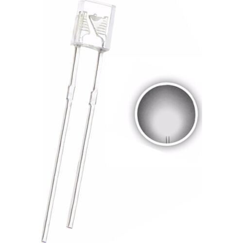 100pcs 2X3X4mm Square LED White 20mA 3V Water Clear DIP-2 2*3*4mm Rectangle 2PINS Lamp Ultra Bright Light Beads