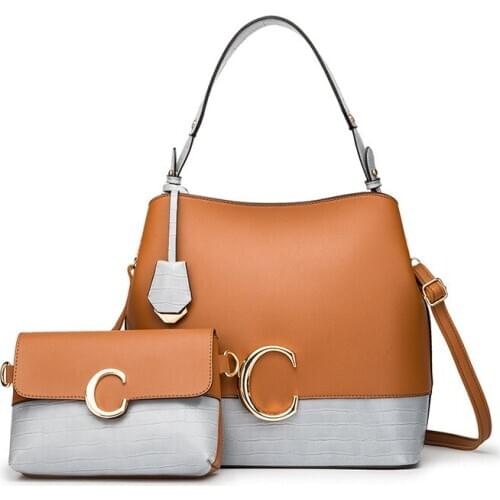 2pcs/set Women Leather Handbag Luxury Female Shoulder Bag Ladies Handbags Tote Bags for Women 2020 Crossbody Bag Sac