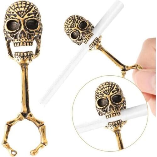 3PCS Fasion Vintage Cigarette Holder Ring Rack Metal Finger Clip Women Men To Prevent Yellow Finger Smoking Accessories Gift Set