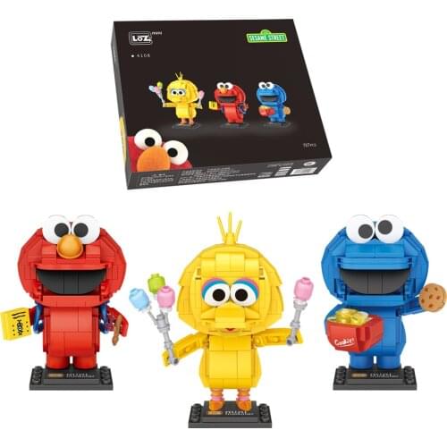 3in1 LOZ Blocks DIY Building Bricks Cute Bird Cartoon Model Toys for Children Juguetes Anime Kids Gifts Girls Present 4108