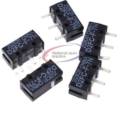 5PCS New Authentic OMRON Mouse Micro Switch Microswitch D2FC-F-7N Mouse Button Fretting D2FC-E-7N D2FC D2F-J