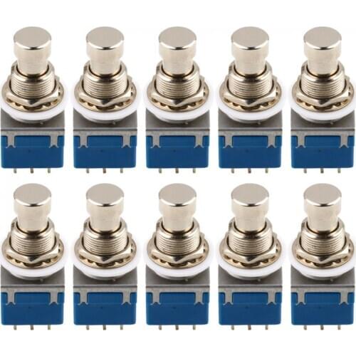 9-pin Guitar Effects Stomp Switch Footswitch Parts Pack of 10
