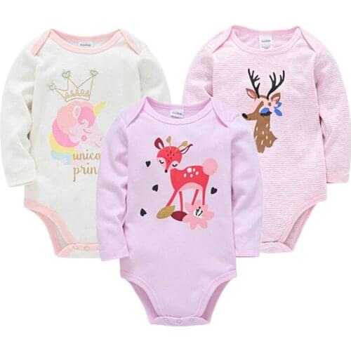 Toddler Baby Girl Bodysuit Jumpsuits Roupas Newborn Baby Girl Boys Clothes Body Long Sleeve 100% Cotton Baby Underwear Pajamas