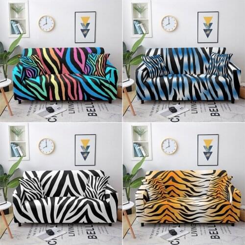 Animal Skin Texture Sofa Covers For Living Room Elastic Sofa Slipcover Couch Cover Pets Anti-dirty Loveseat Sofa Cover Polyester