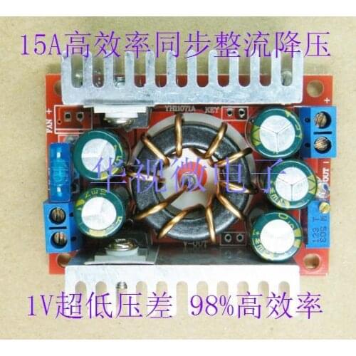 DC-DC high power low ripple 15A adjustable step-down module 98% efficient vehicle power module