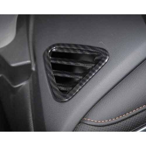 For Chevrolet Equinox 2017 2018 Upper AC Air Vent Outlet Cover Trim Carbon Fiber Style/black/Silver Car Inner Mouldings Decal
