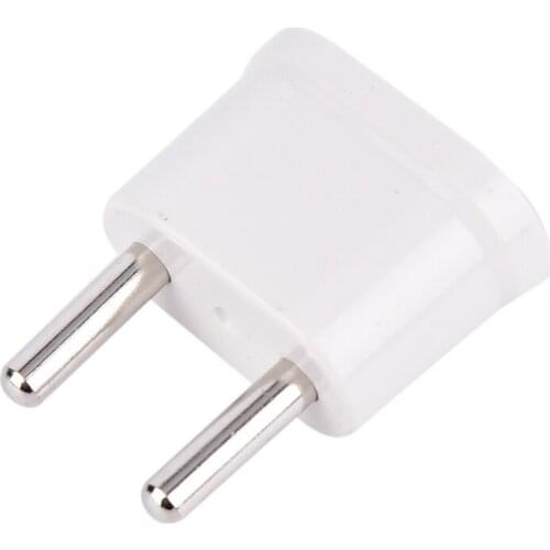 1PCs US USA to EU EURO Europe Travel Power Plug Adapter Charger Converter for USA converter White