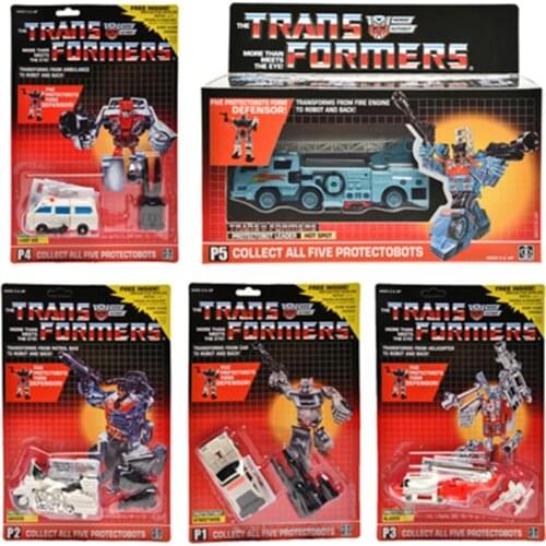 Transformation Guardian combination American Reissue G1 KO board card suit Deformation robot autobot Action Figureals Model