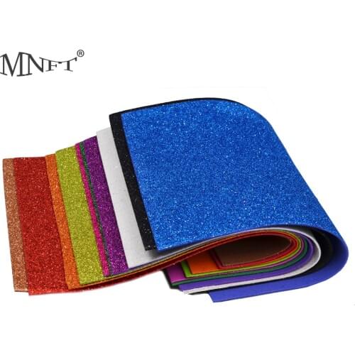 MNFT 10Pcs Flash Float Foam Sheet Fly Tying Foam Sheets Paper Beetle Caddis Fly Tying Material 20*30cm 1.8mm