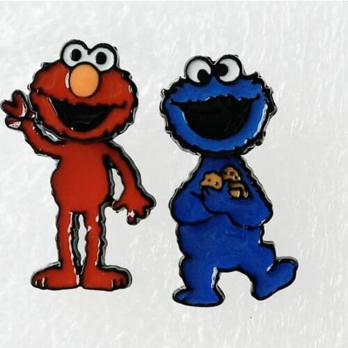 SESAME STREET ELMO Fashion Anime Cartoon Earring Cute Animal Stud Earrings For Women Girls Kids Jewelry XMAS New Gift