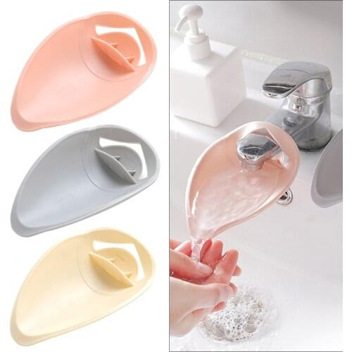 Soft Sililcone Faucet Clamp Extender Waterflow Guide Tap Extension Plate