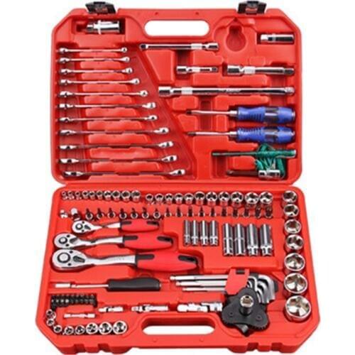 121 150-piece set of auto repair tools set sleeve screwdriver bit sleeve wrench motorcycle repair kit CD50 Q04