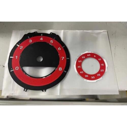 Gauge Cluster Faces Overlay For Porsche 992 Instrument Facelift 911 Clock Stopwatch Dial 2019-2021