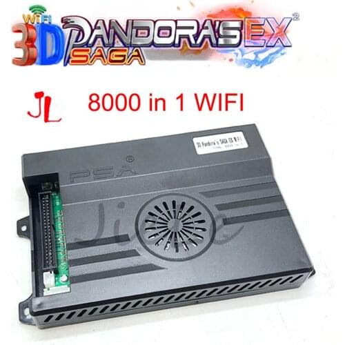Pandora Box 3d Saga EX Built-in 64g 6800 And 128g 8000 Game 3D Save Function Multiplayer Joysticks Arcade Game Console