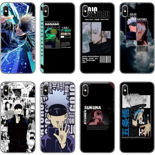 Jujutsu Kaisen Gojo Satoru Transparent Phone Case For iPhone 12 11 Pro Max Mini XS Max XR X 8 7 Plus 6 6S Plus 5 5S SE 2020