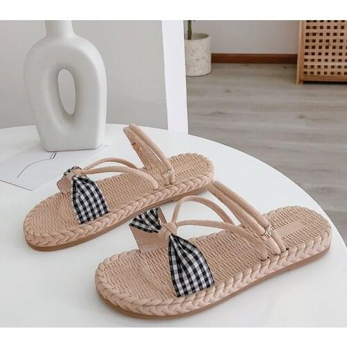 2021 Summer New Net Celebrity Sandals And Slippers Fashion All-Match Beach Shoes Hawaiian Style Home Outdoor Flip Flops 36-40