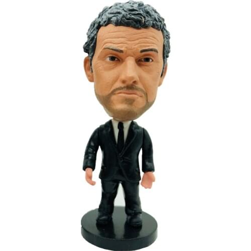Soccerwe 2.55" Height Soccer Manager Doll Enrique Figures Movable Base